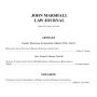 The John Marshall Law Journal Publishes Volume XVII, Issue 2