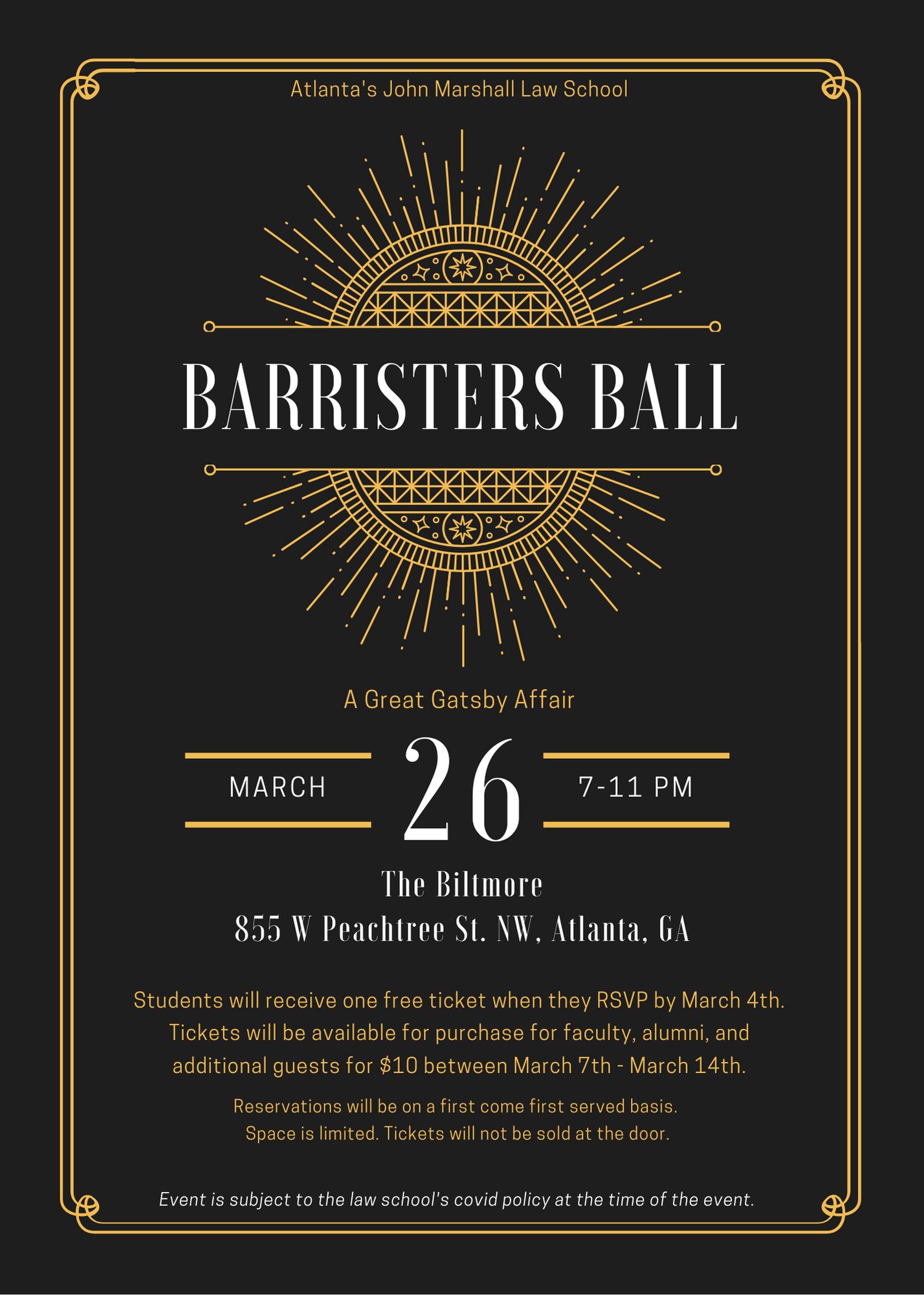 Barristers Ball 2022 Atlanta s John Marshall Law School
